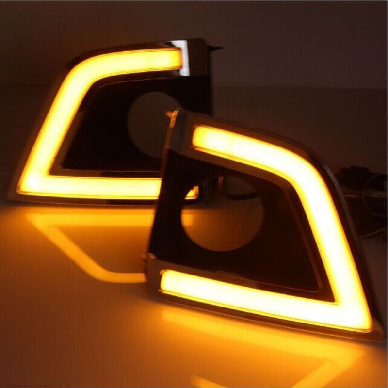 Toyota Corolla 14-16 Square Daytime Running Lights + Mustang Edition