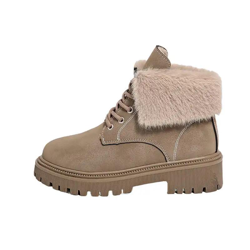 Fashion Autumn-spring Brown Women's Blue Boot Shoes Woman Boots Ankle Boots Woman Sneakers Sport Real Shors Brand Name Comfortable