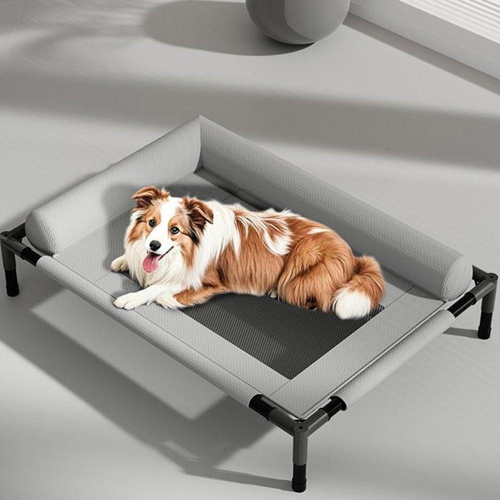 Removable Elevated Dog Beds Breathable Raised Dog Bed Washable Dog Cots Beds  for Small Medium Dogs