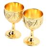 Gold Wine Glass Embossed Chalice Goblet Goblets & Chalices Metal Goblet  For Renaissance Gifts