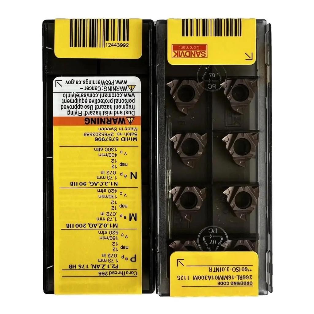 Original Sandvik / 266RL-16MM01A300M 1125  /Carbide CNC Blade 10 PCS