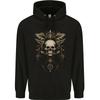 Cosmic Skull With Wings Childrens Kids Hoodie