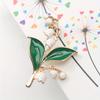 Light Luxury Convallaria Brooch, Elegant High-Grade Corsage Collar Pin, Fashion Niche Flower Jewelry for Women, Gift for Her