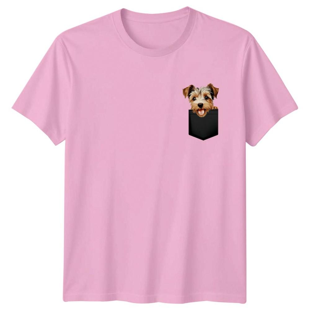 Yorkshire Terrier Puppy Dog Animals Unisexs TShirt Unisexs Tee Pocket Graphic