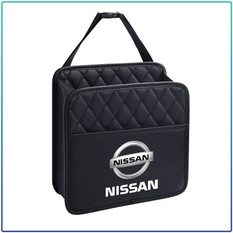 Car Organizer Storage Box Phone Pocket Pouch Back Seat Hanging Storage Bag For Nissan Nismo Tiida Sylphy Teana X Trail T30 T32 Almera Qashqai J10 J11