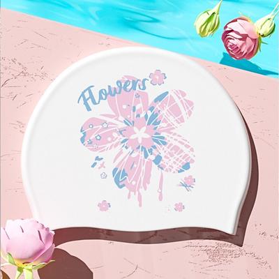 Comfortable Silicone Swim Caps No Tightening Cartoon Swim Caps Swimming Caps  Pool Accessories