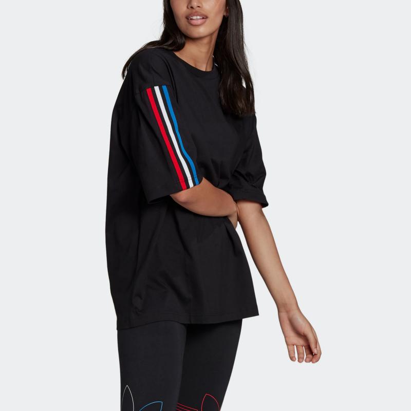Adidas Originals Oversized Tee T Shirt Women's Black GN2839