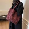 Leopard print canvas commuting lazy wind bag women 2025 casual fashion portable large capacity shoulder simple bag crossbody