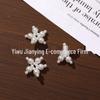 Korean Fashion Imitation Pearl Star Pentagram Earrings, Dangles, Keychain, Shoe Buckle, and Pendant Accessories