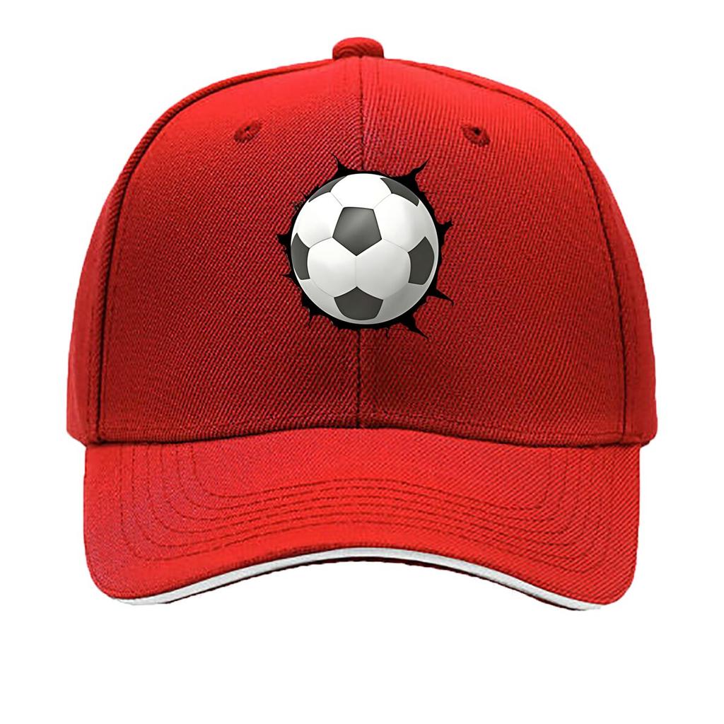 Unisexs Boys Retro D Football Print Cap Adjustable Lightweight Hat Suitable for Sports Events M Sandwich Baseball Cap