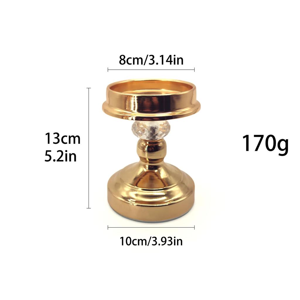 Nordic Gold Candlestick Decor - Simple Luxury for Weddings & Home Dining Table
