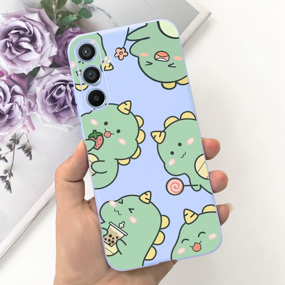 Soft Silicone Cases For Samsung Galaxy A54 5G A53 5G Case Samsung A23 4G 5G A12 A125F Bumper Shell Black Cat Stylish Coques Etui