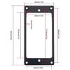2Pcs Pickup Mounting Ring Set Pickup Cover Frame Replacement for Electric Guitar