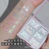 Six Color Shimmer Glitter Candy Paper Gel Eyeshadow For Beauty Eye Makeup
