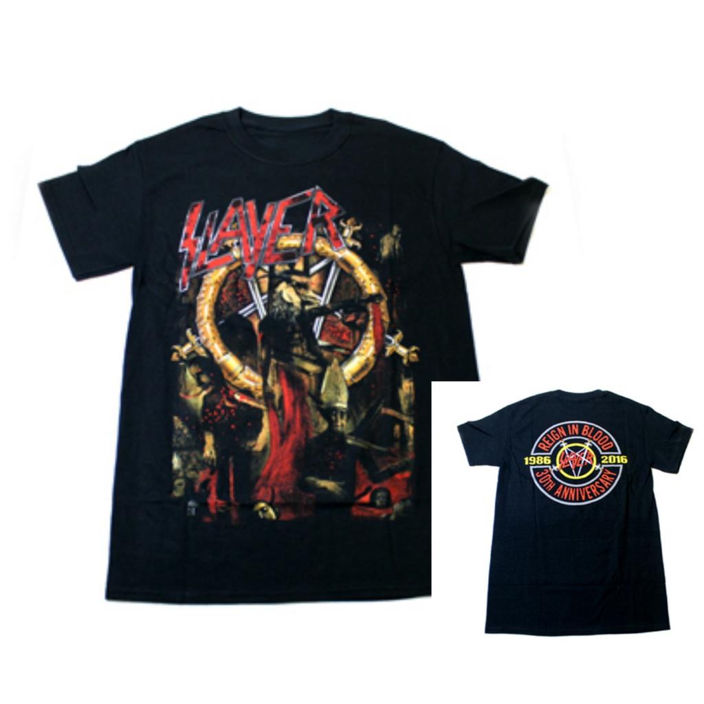 Reign in Blood Slayer Band T-Shirt Baumwolle Grafik-T-Shirt Unisex Unisex Sommer Streetwear