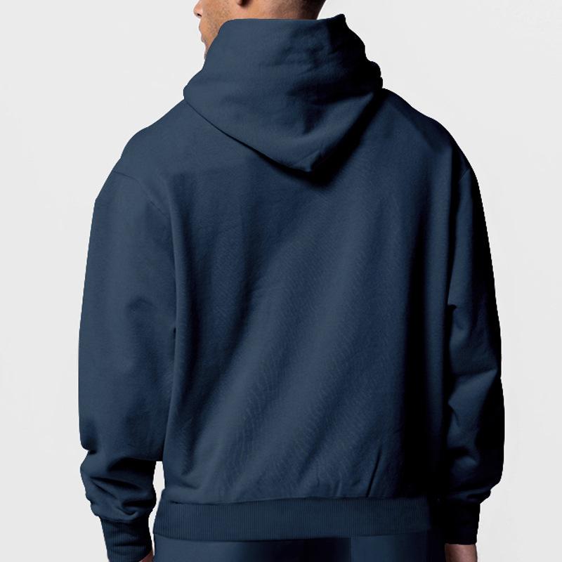 Sweat à capuche unicolore pour homme pour l'automne et l'hiver Doublé polaire pour la chaleur et le confort Hoodie à manches longues pour homme