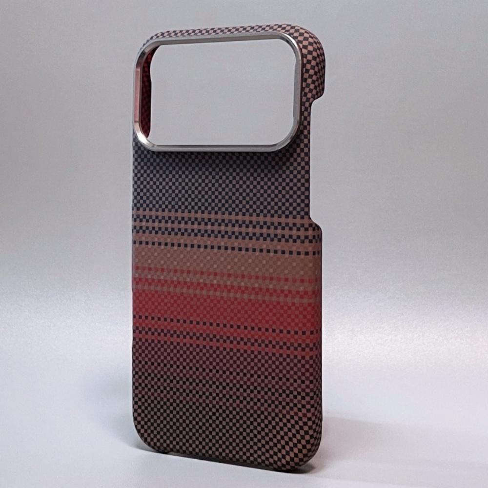 For iPhone 17 16 15 14 Pro Max Plus Case Carbon Fiber for MagSafe Cover Magnetic Wireless Charge Hard Shell Camera Alloy Case