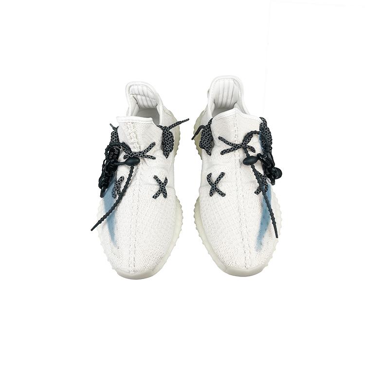 Adidas Originals Yeezy Boost 350 V2 Slip Resistant And Breathable Low top Casual Shoes Unisex White Blue HQ6316(Team478-)