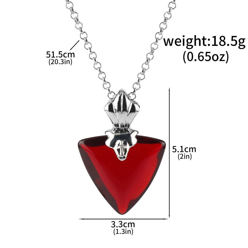 Anime Fate/stay night Collana Pendente Cuore di Rubino di Tohsaka Rin con Catena Accessori Cosplay per Donne Gioielli per Zaino Regalo