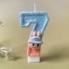 Creative Handmade Digital Candle Birthday Cake for Party Birthday, Cute Candle Accessories for Children's Birthday Celebration