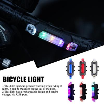 New Bicycle Usb Rechargeable Tail Light Mountain Bike Warning Light 918 Single Speed Bike Rear Cycling Equipment