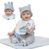 Lebensechte 22-Zoll Realistische Reborn Baby Jungenpuppe Aus Weichem Vinyl-Silikon Für Kleinkinder