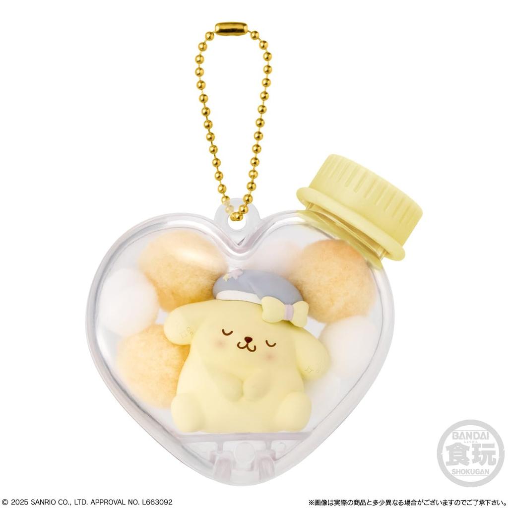 BANDAI Chara Mofu Case Mascot Sanrio Characters Chewing Gum Candy Toy Set of [Box 12]