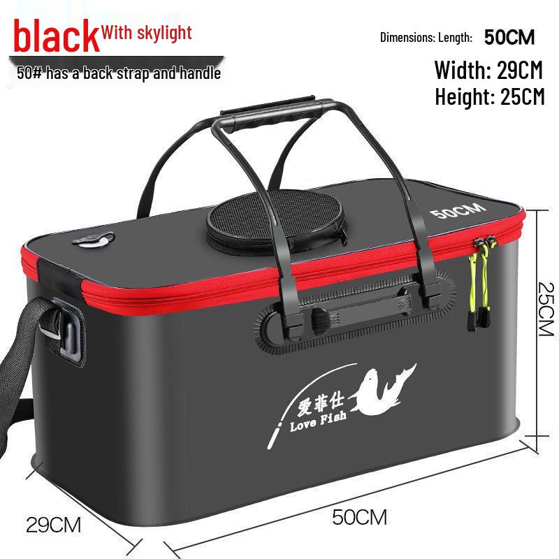 Găleată Pliabilă Multifuncțională din EVA pentru Păstrarea Peștelui - Geantă Grosă pentru Pește cu Livrare Gratuită