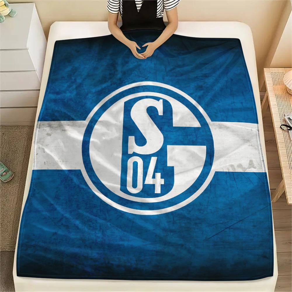 

FC Schalke 04 Print Flannel Blanket, High quality Comfortable for All Seasons, Home Decor, Warmth and Comfort 150cm x 200cm