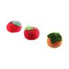 Sonnenblumenwolle Niedliche Frucht-Cartoon Handgestrickte Erdbeer-Accessoires
