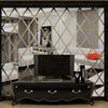 Autocolante de perete autoadezive de artă DIY Autocolante Oglindă detașabilă 3D Diamante Triunghiuri Autocolante acrilice pentru oglindă de perete Decor