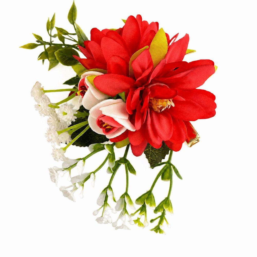 Fresh Sweet Floral Hair Clips Versatile Colorful Flower Hairpin Fashion Side Clip Women Girls