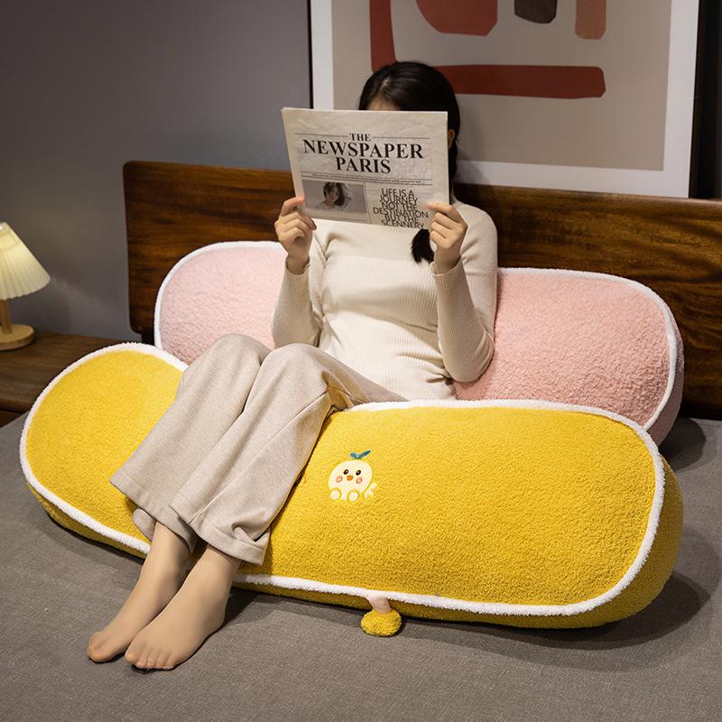 Removable And Washable Cartoon Animal Long Pillow Girl Bed Sleeping Sandwich Leg Long Throw Pillow Plush Single Double Pillow