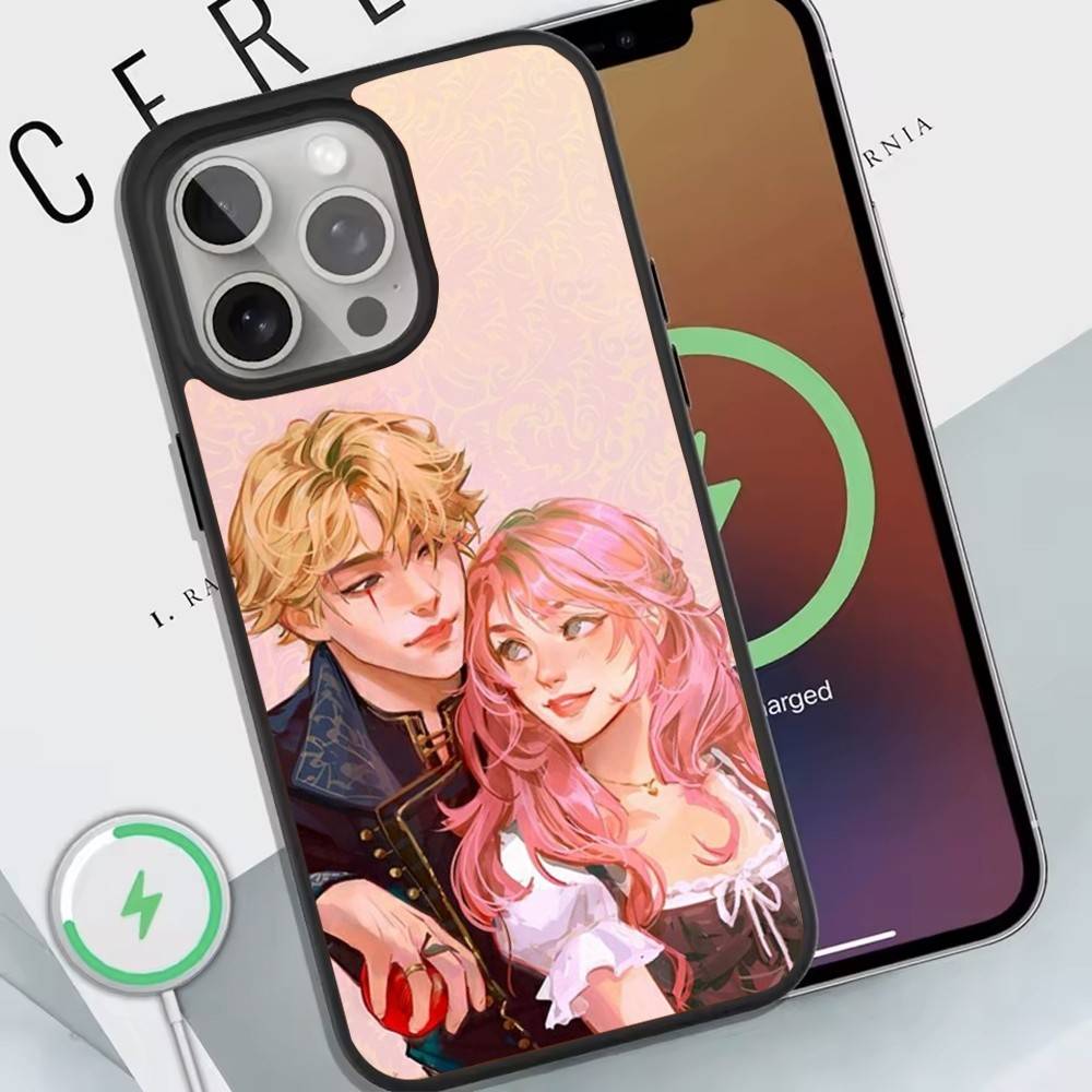 

O-Once Upon a Broken Heart Phone Case For Magnetic Wireless Charge Cover For iphone 16 15 14 13 12 11 Pro Max Plus Coque iPhone14
