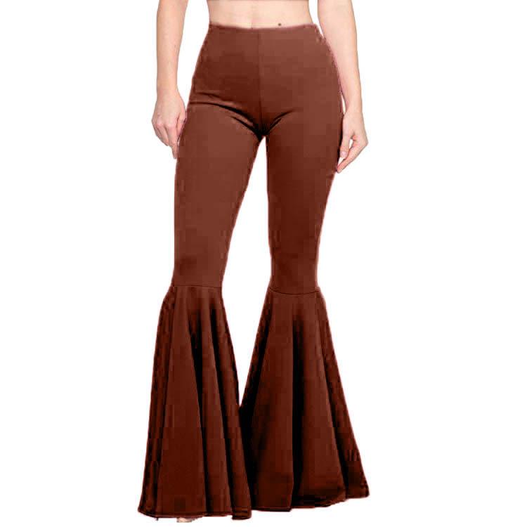 Women's High Waist Slim Fit Mermaid Flared Pants (YH8051)