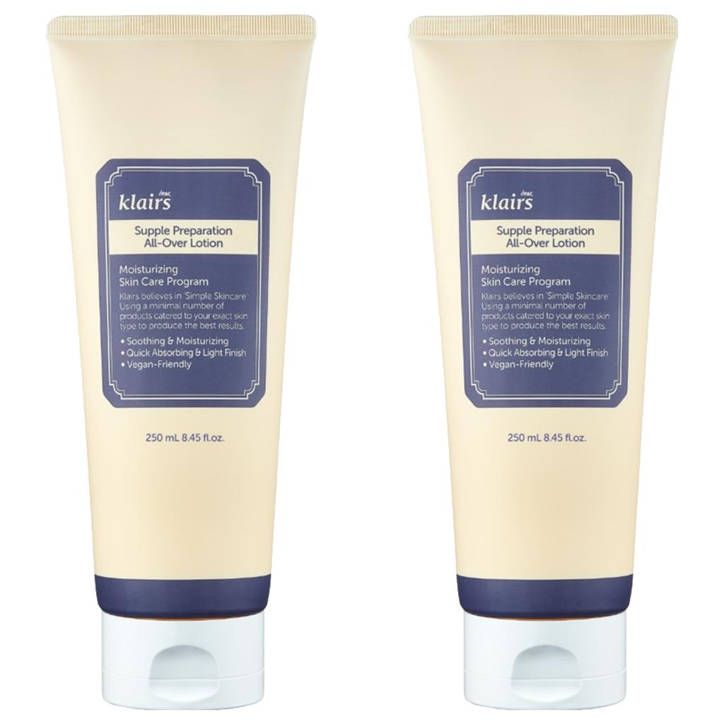 Dear, Klairs Supple Preparation All-Over Lotion 250ml Daily Face And Body Moisturizer, For Sensitive Skin, Essential Oil Free