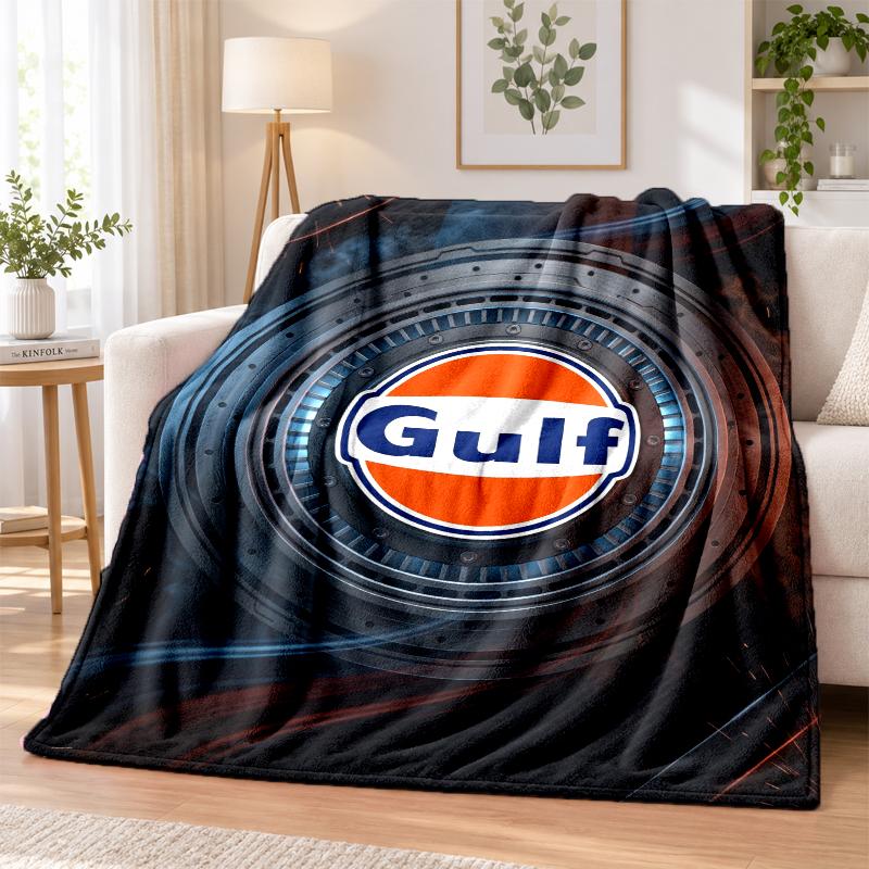 Golfbedruckte Flanelldecke Warmer Komfort Tagesdecke für Innenbereich Heimdekoration