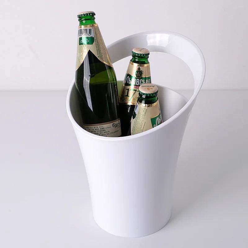 PS Transparent Champagne Bucket Special Acrylic Round Ice Buckets Wine Holder Bucket