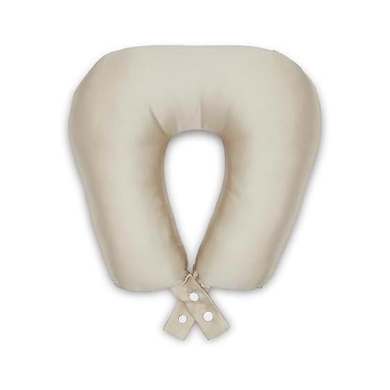 MORIPiLO Neck Pillow Compact Airplane [100% Silk Gentle on Skin and Hair] Neck Pillow Travel Pillow Neck Pillow Neck Cushion Neck Cushion | Fun de