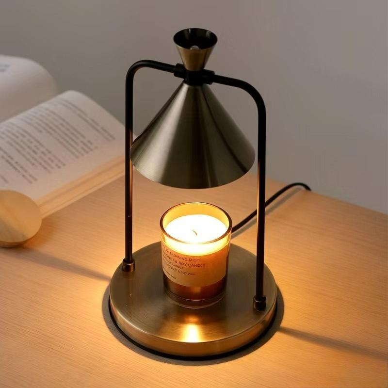 Crystal Candle Warmer Lamp Luxury Flameless Aromatherapy Light Elegant Home Decor for Living Room