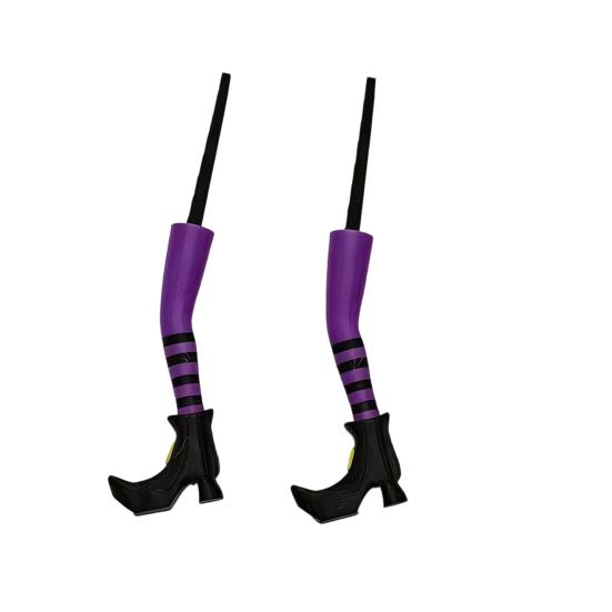 huaqianguhh 1 Pair Witch Legs Planter Decorations, Plastic Leg Insert Ornaments, Halloween Flower Pot Decoration for Outdoor Indoor Potted Plants