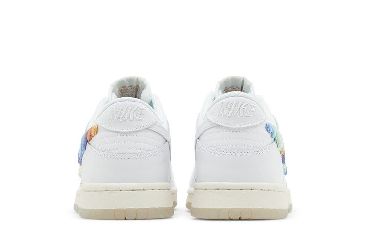 Nike Dunk Low SE Rainbow Lace Swoosh White (GS)
