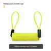 Bicycle Spring Cable Lock Anti-Theft Alarm Security Lock 1PC Durable Cut Proof for Scooters E-Bikes Public Parking