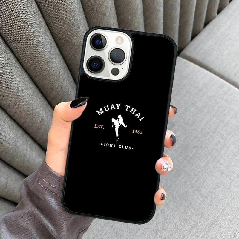 Kickboxing Fight Muay Thai Phone Case For iPhone 17 Air 16 16e 15 13 14 Pro Max 11 12 Plus 2022 MAX Shell Cover coque