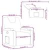 VidaXL Fauteuil Inclinable, Chaise de Relaxation avec Dossier, Siège avec Accoudoirs Rembourrés Salle de Séjour, Moderne, 372365