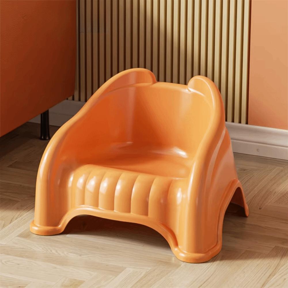 Simple Cute Colorful Children Chair Non-slip Small Stool with Backrest Daily Seating
