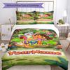 Dora Explorer Customize Your Name Bedding Set Breathable Duvet Cover with Pillowcases Home Decoration Birthday Gift