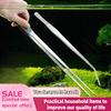 1Pc Stainless Steel Pliers Aquarium Tank Curve Plant Long Tongs Tweezers Straight Elbow Clips Bird Feeding Tongs Cleaning Tools