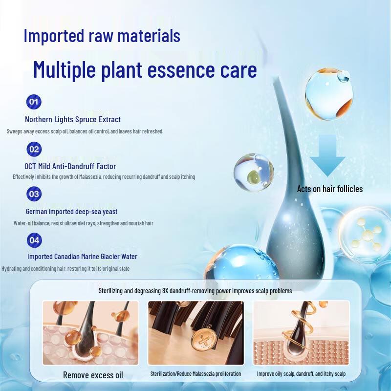 Ocean Supreme Men's Oil Control Shampoo & Amino Acid Face Cleanser Set