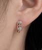 Loveenb [14K Gold] Emma Oval Cubic Earrings
